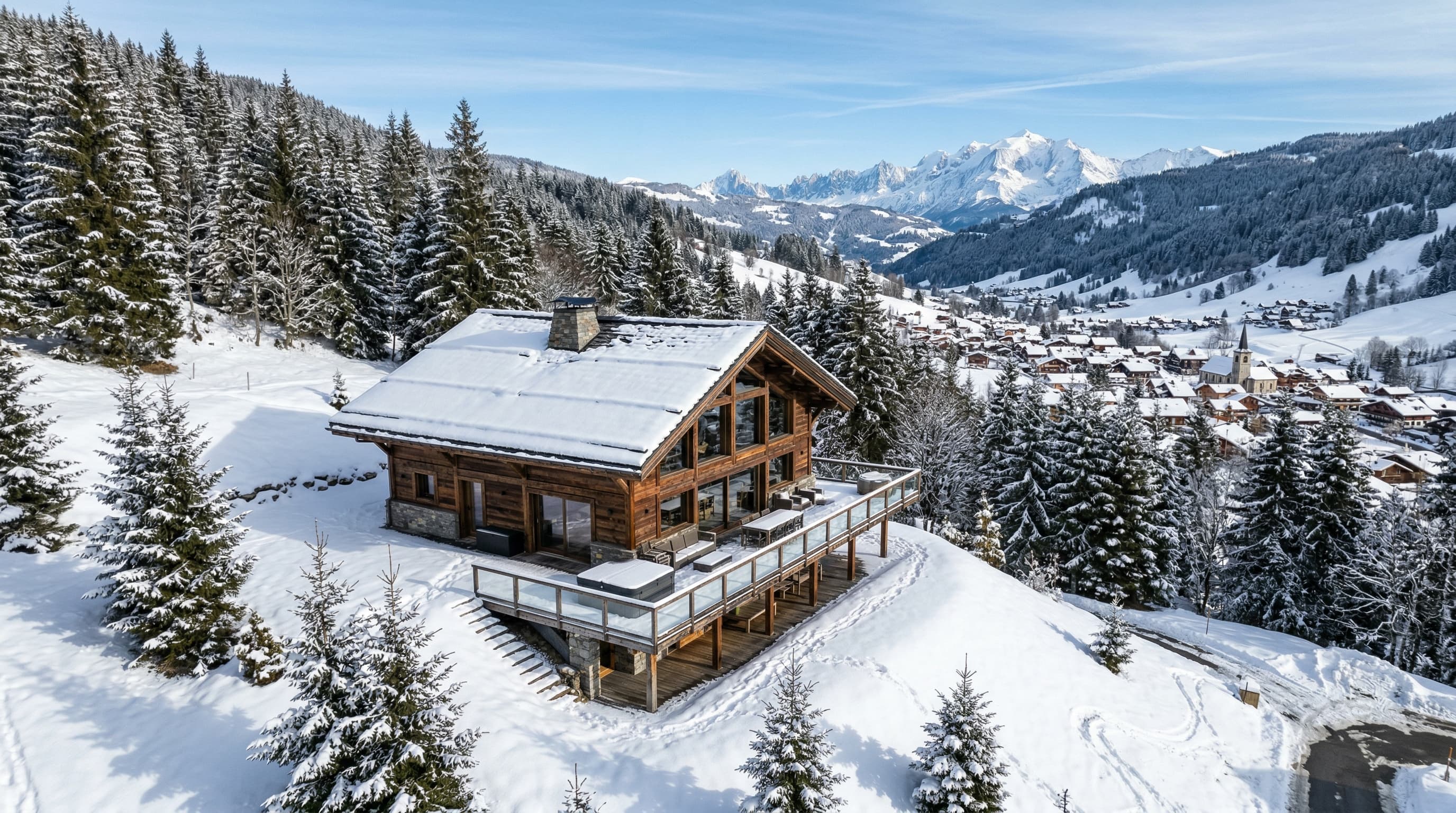 Chalet contemporain, quatre chambres — photo 2