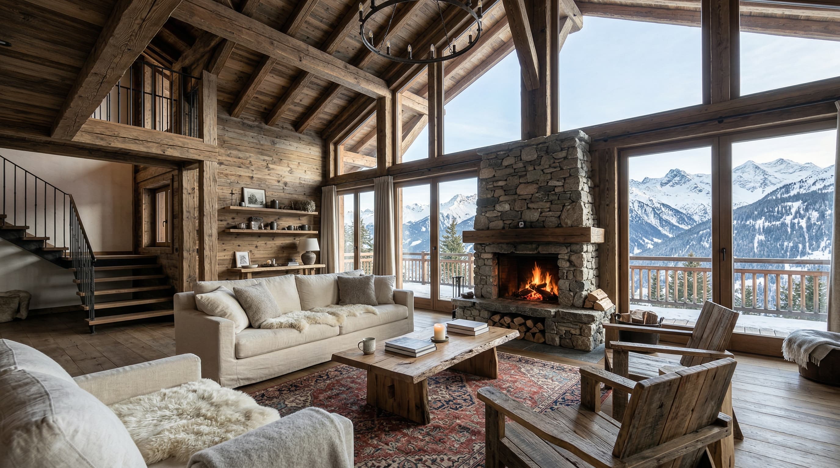 Chalet contemporain, quatre chambres — photo 3