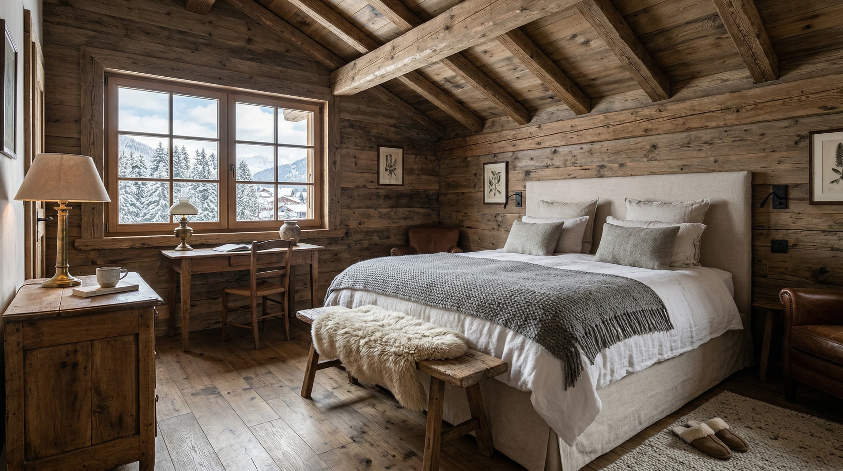 Chalet rénové, centre Megève — photo 3