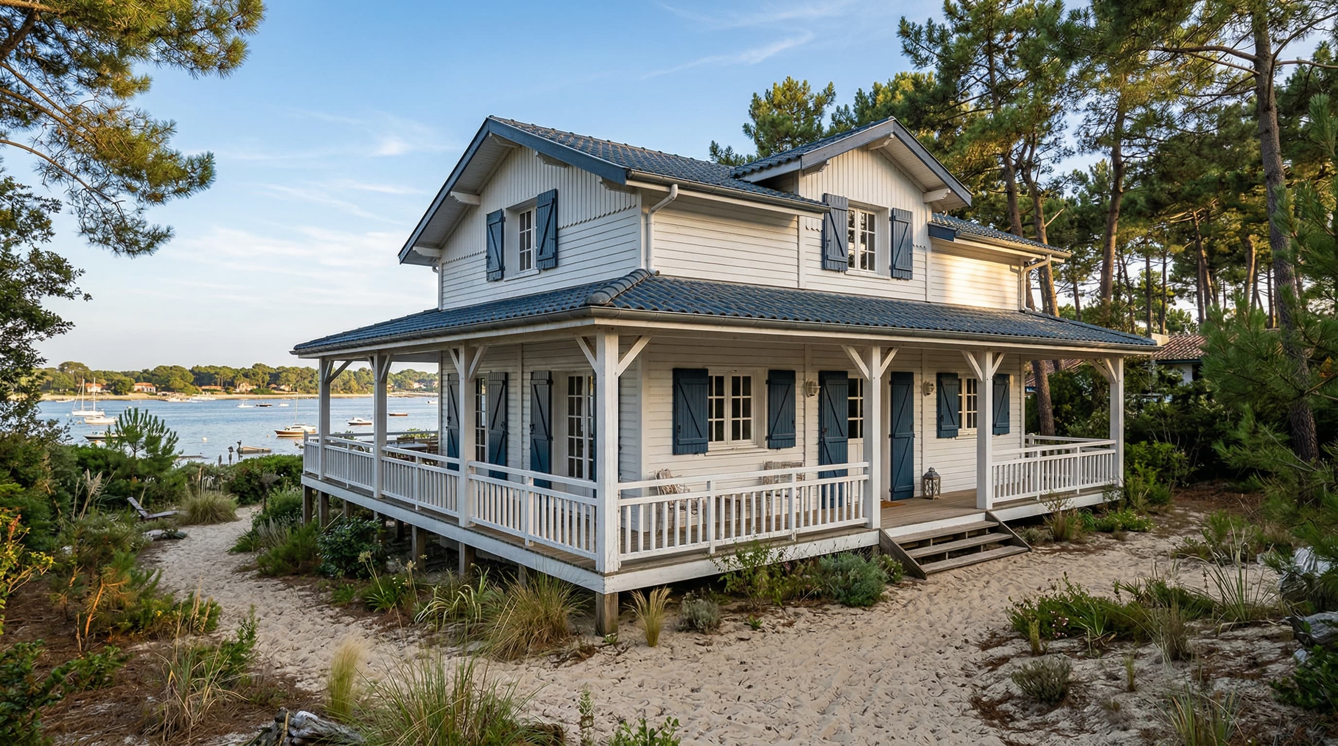 Villa pieds dans l'eau, Cap Ferret